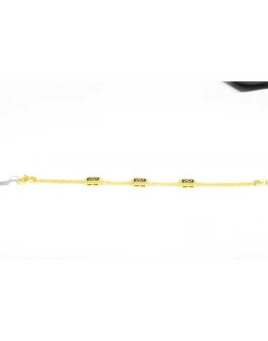 22 Ayar Altın Bileklik Künye Özel Tasarım Simgeli Model 15.07 GR KNY1909