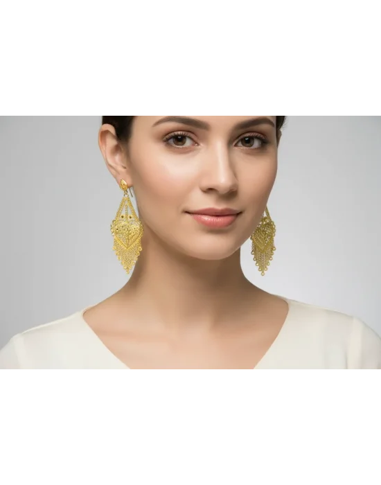 22 Ayar Altın Hint Küpe 22.1 GR UME0964