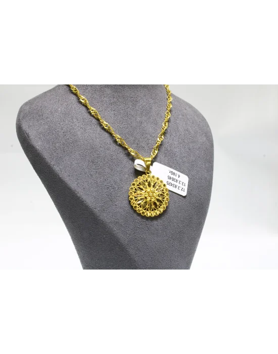 22 Ayar Altın Kolye Ucu Özel Tasarım Kolye Ucu 4.18 GR MDL4937