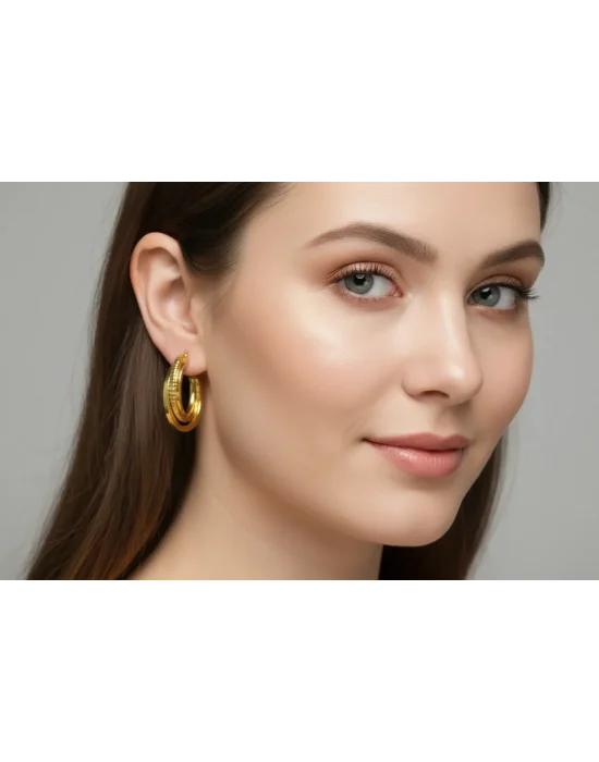 22 Ayar Altın Küpe 4.4 GR KPE9821