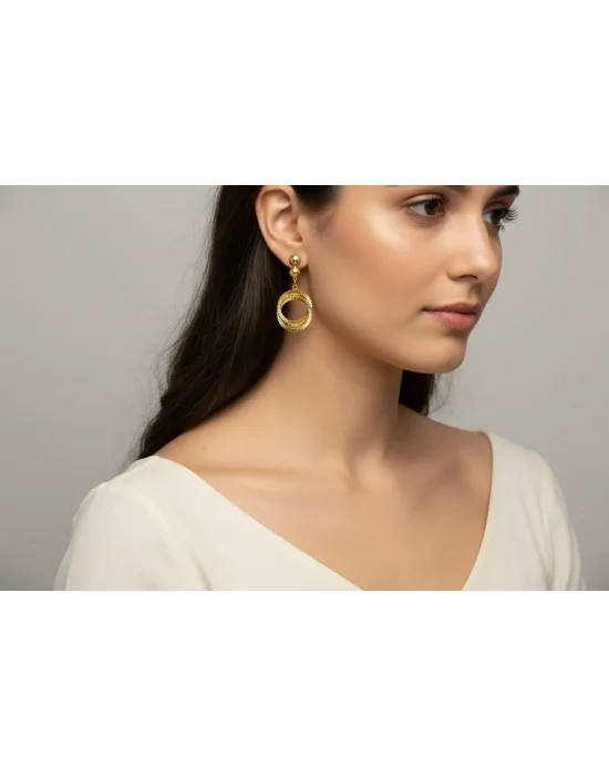 22 Ayar Altın Küpe 5.24 GR ENO4496