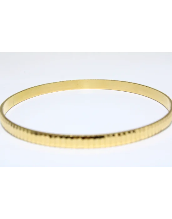 22 Ayar Altın Çizgili Aynalı Model Bilezik 15.76GR