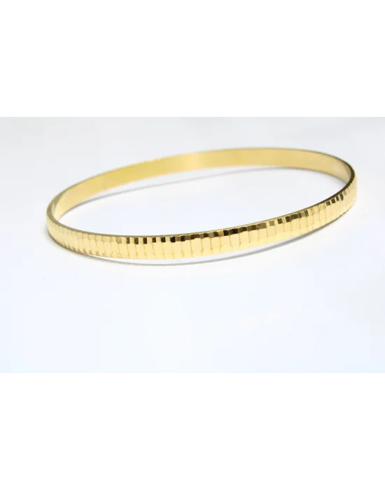 22 Ayar Altın Çizgili Aynalı Model Bilezik 15.76GR