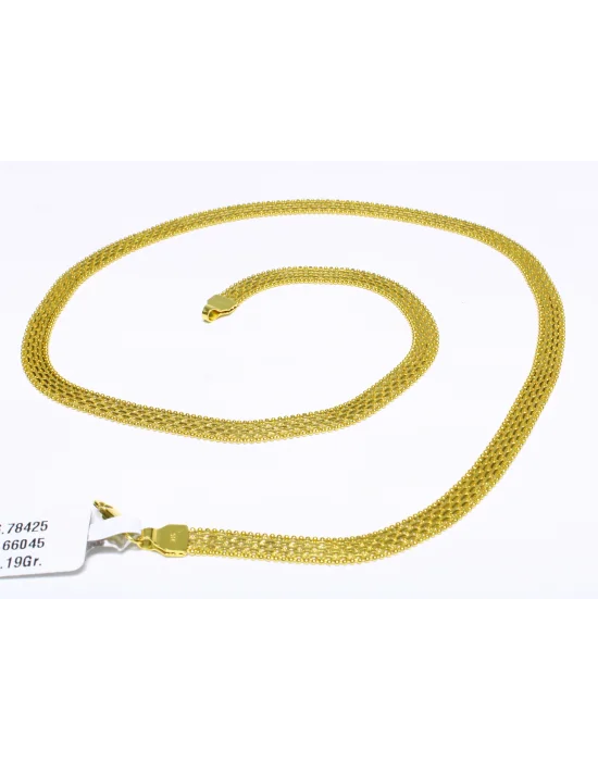 22 Ayar Altın Zincir Kolye 50 CM 18.19 GR KLY4245