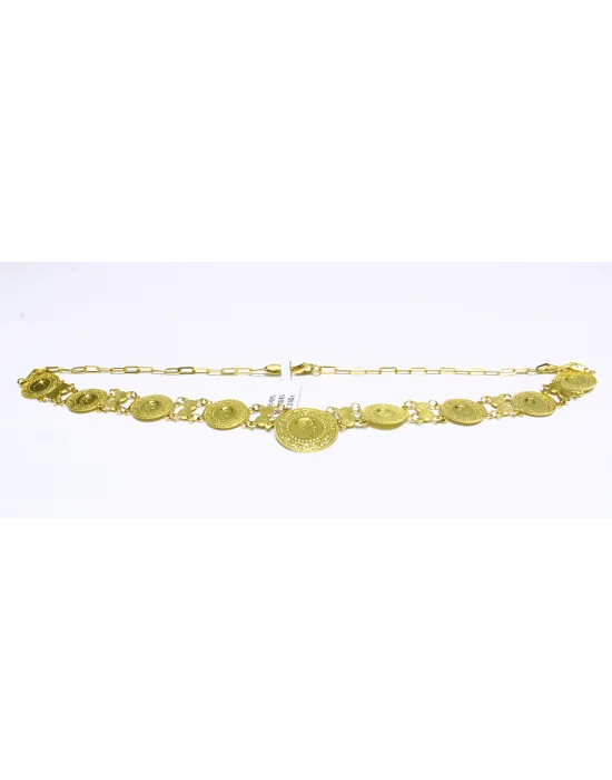 22 Ayar Altın Zincir Kolye 50 CM 20.24 GR KLY4321