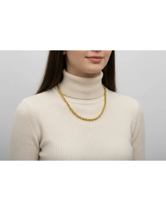 22 Ayar Altın Zincir Kolye 60 CM 16.34 GR ZNC2141