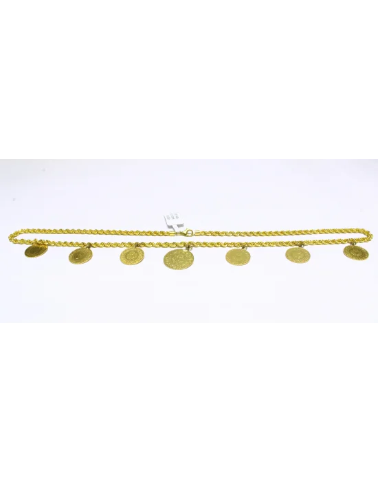 22 Ayar Altın Zincir Kolye 60 CM 28.52 GR KLY4318