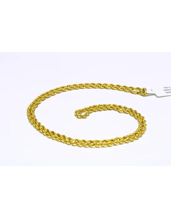 22 Ayar Altın Zincir Kolye 60 CM 9.6 GR ZNC3224