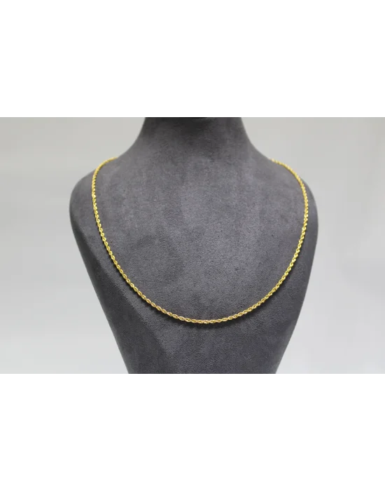 22 Ayar Altın Halat Modeli Zincir Kolye 4.18 GR 60CM ZNC2201