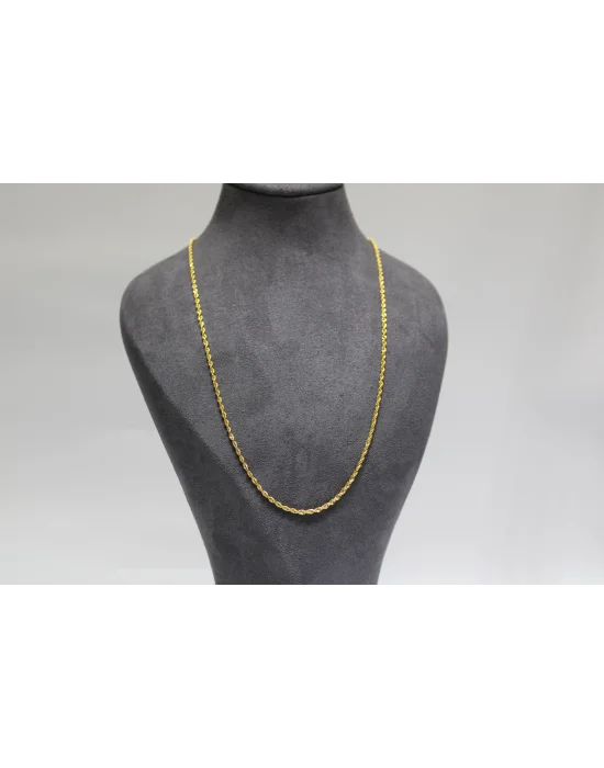 22 Ayar Altın Halat Modeli Zincir Kolye 4.18 GR 60CM ZNC2201