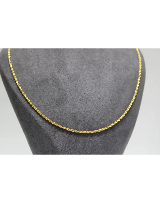 22 Ayar Altın Halat Modeli Zincir Kolye 4.89 GR 75 CM ZNC2123