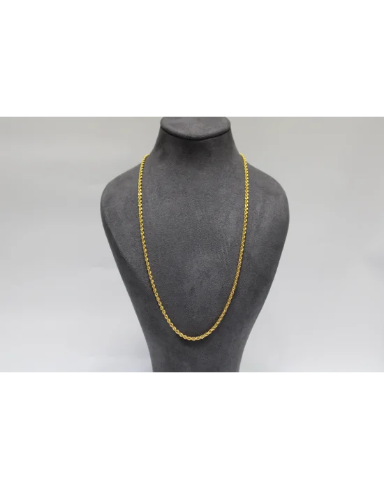 22 Ayar Altın Halat Modeli Zincir Kolye 6.51 GR 60 CM ZNC2216