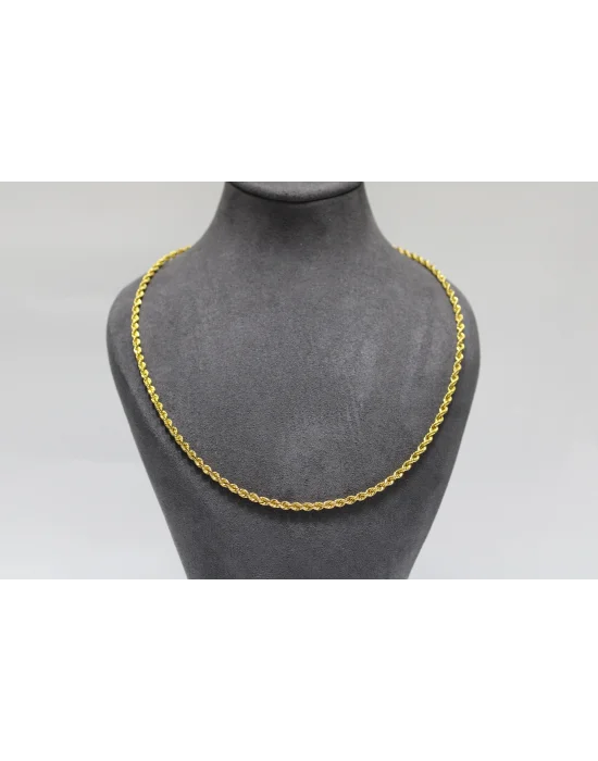 22 Ayar Altın Halat Modeli Zincir Kolye 8.95 GR 55 CM ZNC2238