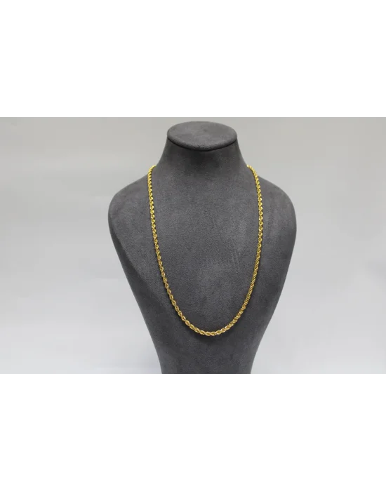 22 Ayar Altın Halat Modeli Zincir Kolye 8.95 GR 55 CM ZNC2238