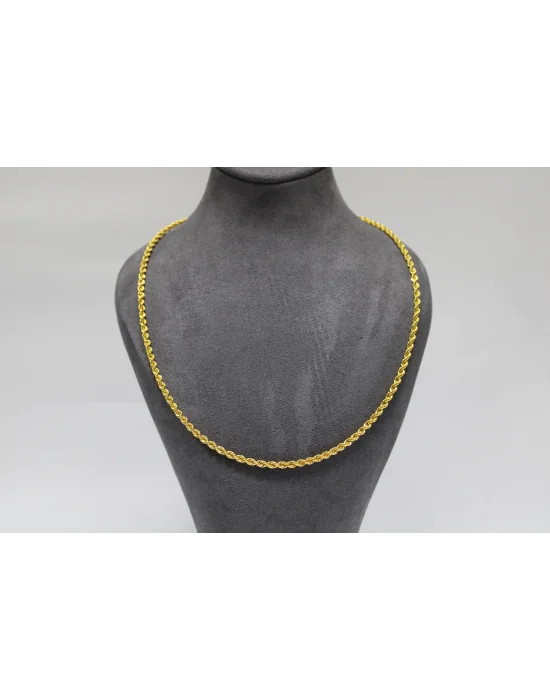 22 Ayar Altın Halat Modeli Zincir Kolye 10.80 GR 65 CM ZNC2234