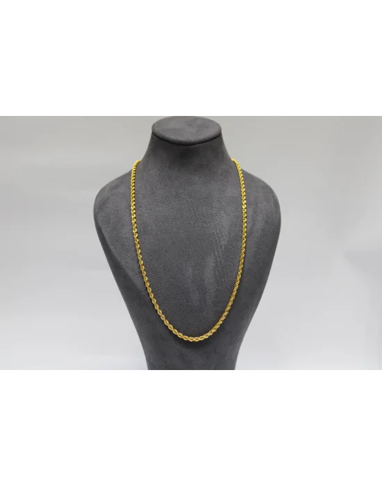 22 Ayar Altın Halat Modeli Zincir Kolye 10.80 GR 65 CM ZNC2234