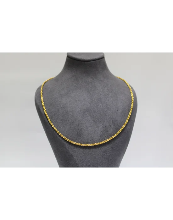 14 Ayar Altın Halat Modeli Zincir Kolye 4.80 GR 60-65 CM ZNC1735