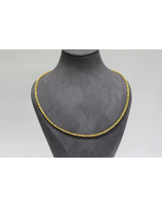 14 Ayar Altın Halat Modeli Zincir Kolye 4.93 GR 60 CM ZNC1239