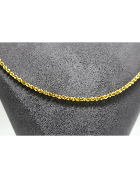 14 Ayar Altın Halat Modeli Zincir Kolye 4.93 GR 60 CM ZNC1239