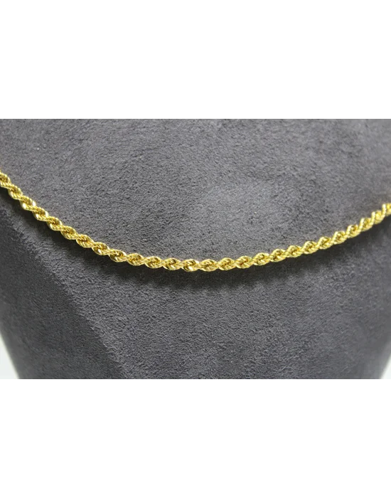 14 Ayar Altın Halat Modeli Zincir Kolye 5.02 GR 60 CM ZNC1834