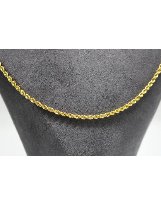14 Ayar Altın Halat Modeli Zincir Kolye 5.24 GR 65 CM ZNC1285