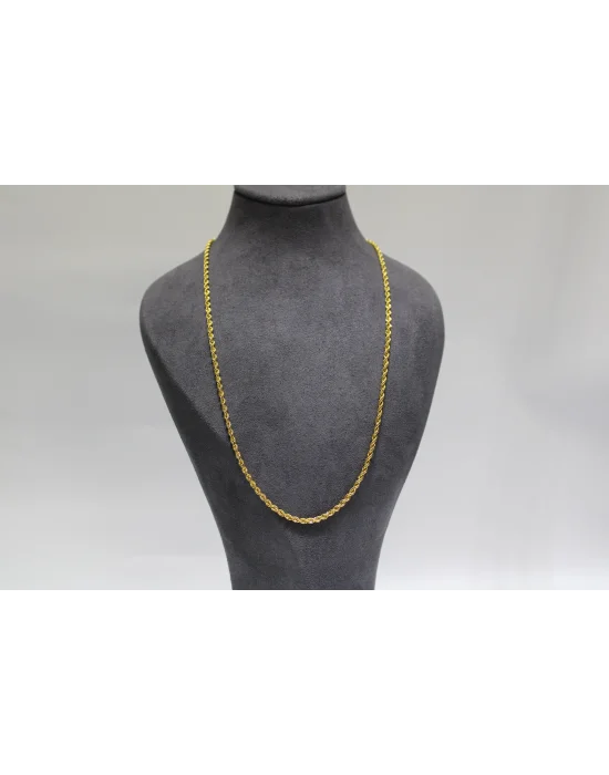 14 Ayar Altın Halat Modeli Zincir Kolye 5.24 GR 65 CM ZNC1285