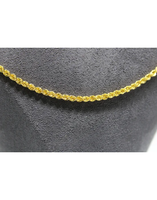 14 Ayar Altın Halat Modeli Zincir Kolye 5.33 GR 60 CM ZNC1681