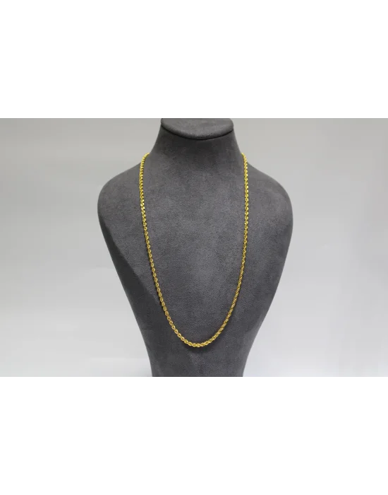 14 Ayar Altın Halat Modeli Zincir Kolye 5.33 GR 60 CM ZNC1681