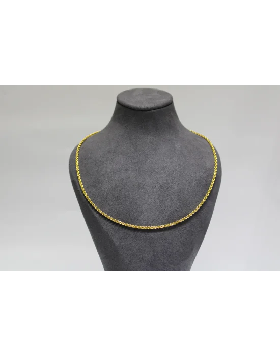 14 Ayar Altın Halat Modeli Zincir Kolye 5.54 GR 60 CM ZNC1686