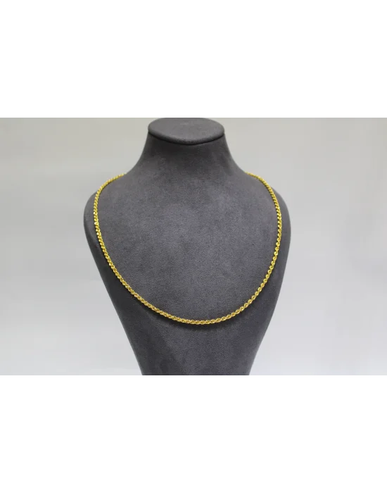 14 Ayar Altın Halat Modeli Zincir Kolye 6.22 GR 75 CM ZNC2222