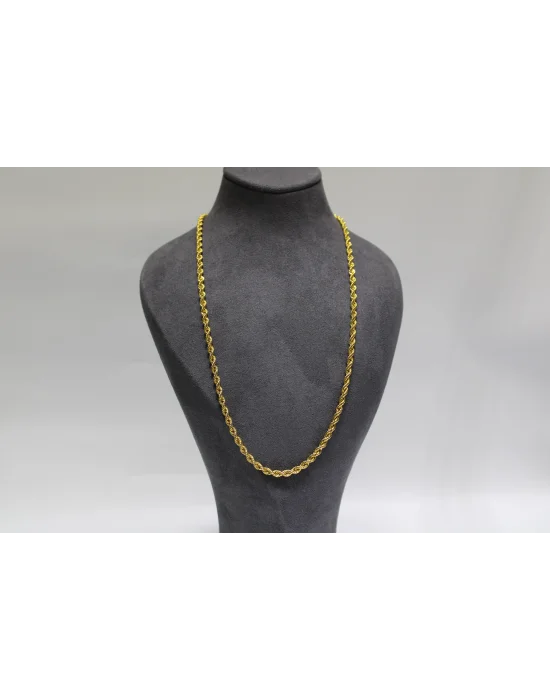 14 Ayar Altın Halat Modeli Zincir Kolye 9.23 GR 65 CM ZNC2247