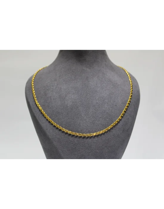 14 Ayar Altın Pullu Model Zincir Kolye 4.31 GR 45 CM ZNC1473