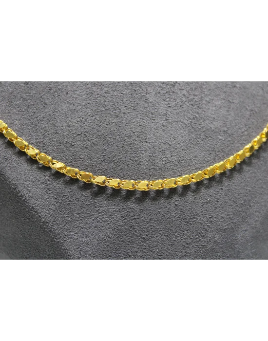 14 Ayar Altın Pullu Model Zincir Kolye 4.58 GR 50 CM ZNC2100