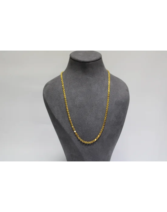 14 Ayar Altın Pullu Model Zincir Kolye 4.58 GR 50 CM ZNC2100