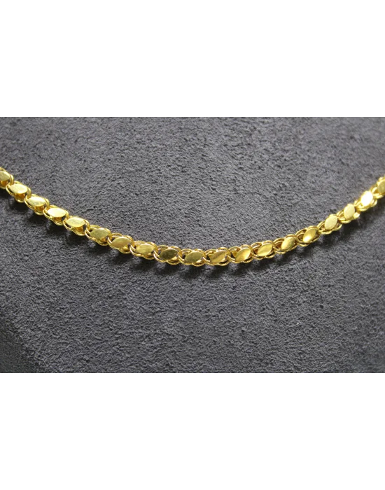 14 Ayar Altın Pullu Model Zincir Kolye 4.92 GR 45 CM ZNC2102
