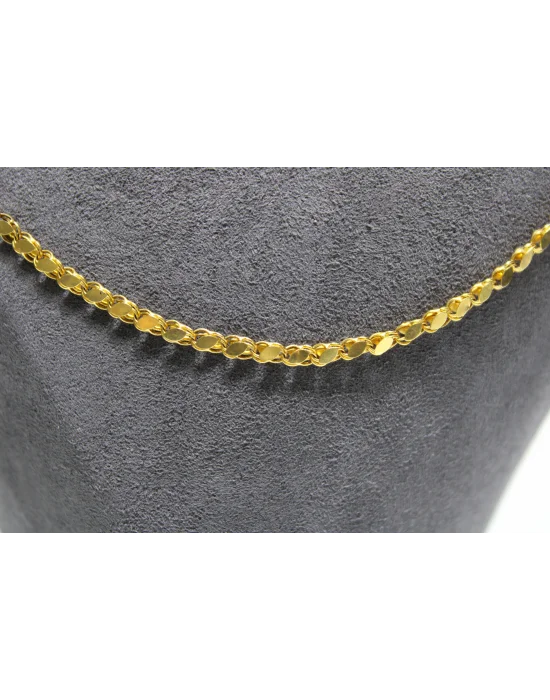 14 Ayar Altın Pullu Model Zincir Kolye 5.47 GR 65 CM ZNC1963