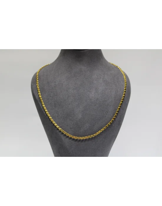14 Ayar Altın Pullu Model Zincir Kolye 6.40 GR 60 CM ZNC2771