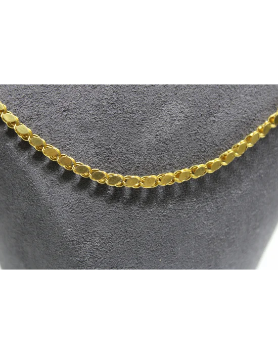 14 Ayar Altın Pullu Model Zincir Kolye 6.40 GR 60 CM ZNC2771