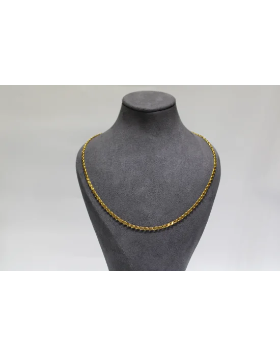 14 Ayar Altın Pullu Model Zincir Kolye 6.51 GR 65 CM ZNC1981