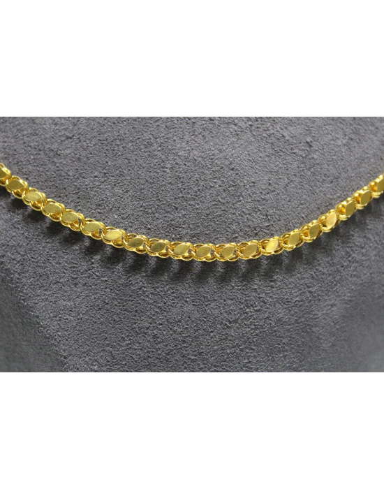 14 Ayar Altın Pullu Model Zincir Kolye 6.91 GR 55 CM ZNC1861