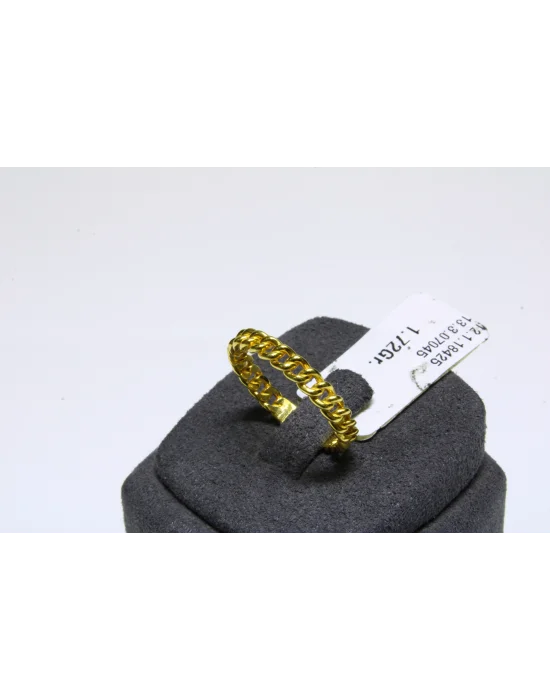 14 Ayar Altın Yüzük Zincir Model 1.72 GR YZK4504