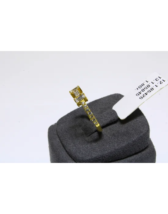 14 Ayar Altın Yüzük İkili Baget Model 1.80 GR YZK6584