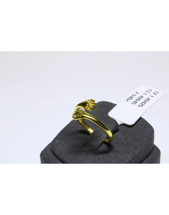 14 Ayar Altın Yüzük Sarılan Ruh Yüzüğü 2.54 GR YZK6374