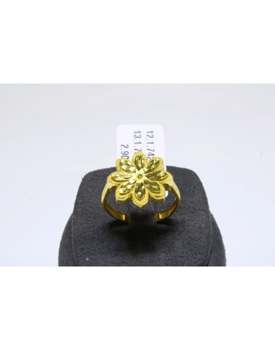 14 Ayar Altın Yüzük Çiçek Model 2.90 GR VYS4626
