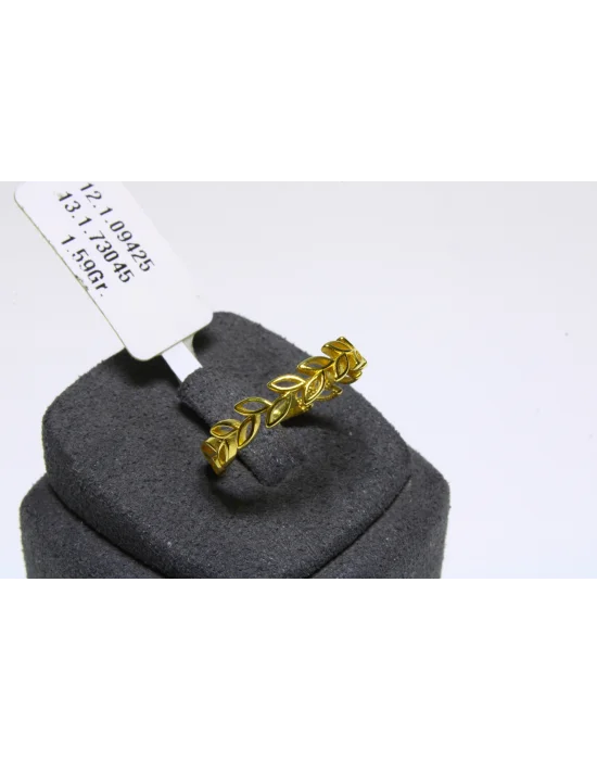 14 Ayar Altın Yüzük Yaprak Model 1.59 GR YZK6158