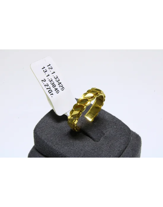14 Ayar Altın Yüzük Burma Model 2.27 GR YZK7141