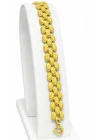 14 Ayar Altın Bileklik Künye Desenli Arpa Model 10.43 GR KNY3219