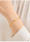 14 Ayar Altın Bileklik Künye Dorikalı Toplu Model 5.16 GR KNY4362