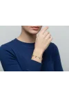 14 Ayar Altın Bileklik Künye Özel Tasarım 4.05 GR BLK0186