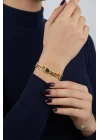 14 Ayar Altın Bileklik Künye Özel Tasarım Model 9.26 GR KNY3771